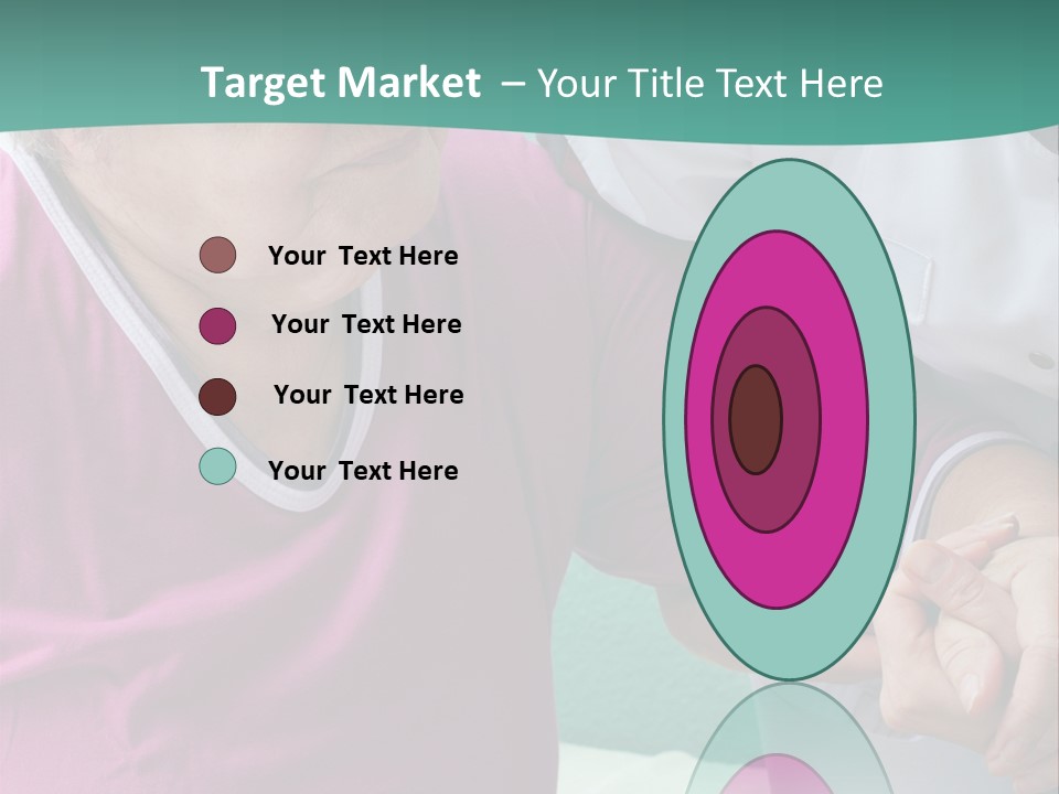 A Woman In A Pink Shirt And A Woman In A White Shirt Are Looking At PowerPoint Template