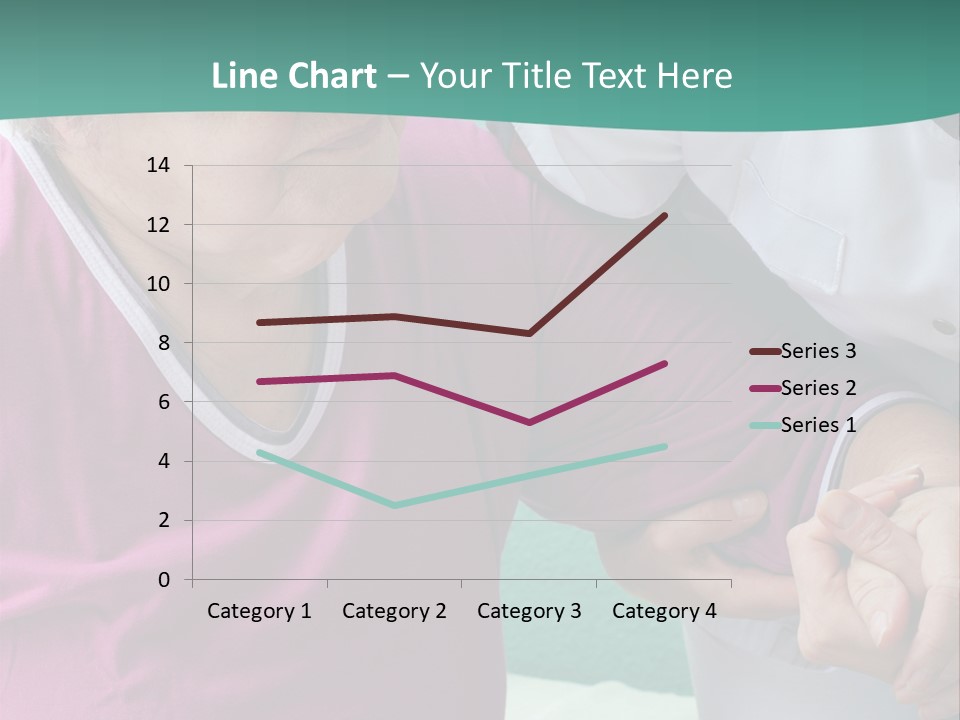 A Woman In A Pink Shirt And A Woman In A White Shirt Are Looking At PowerPoint Template