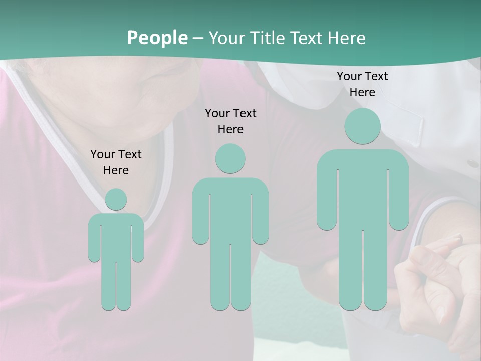 A Woman In A Pink Shirt And A Woman In A White Shirt Are Looking At PowerPoint Template