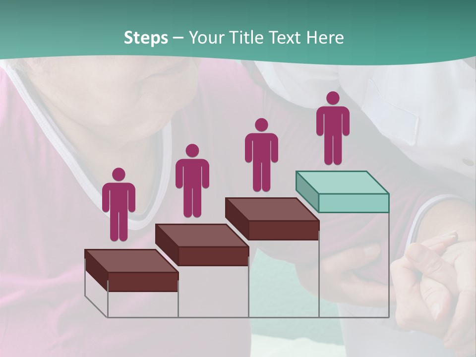 A Woman In A Pink Shirt And A Woman In A White Shirt Are Looking At PowerPoint Template