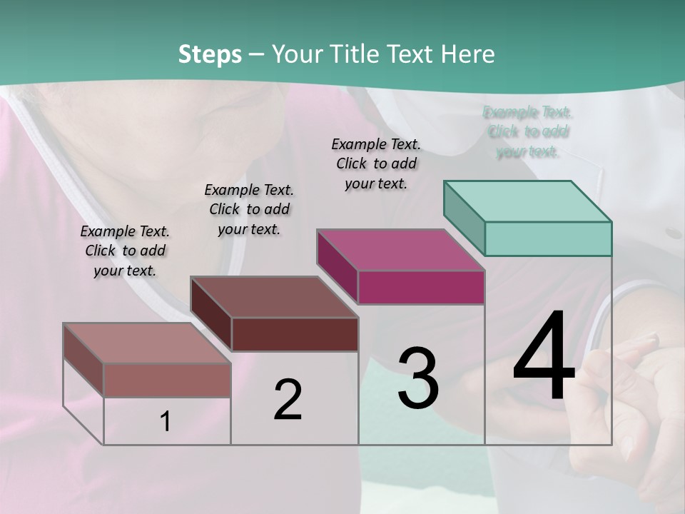A Woman In A Pink Shirt And A Woman In A White Shirt Are Looking At PowerPoint Template