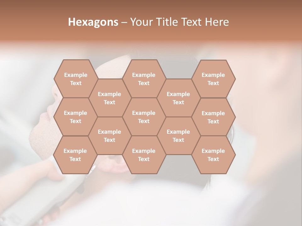 Cut Haircut Enjoying PowerPoint Template