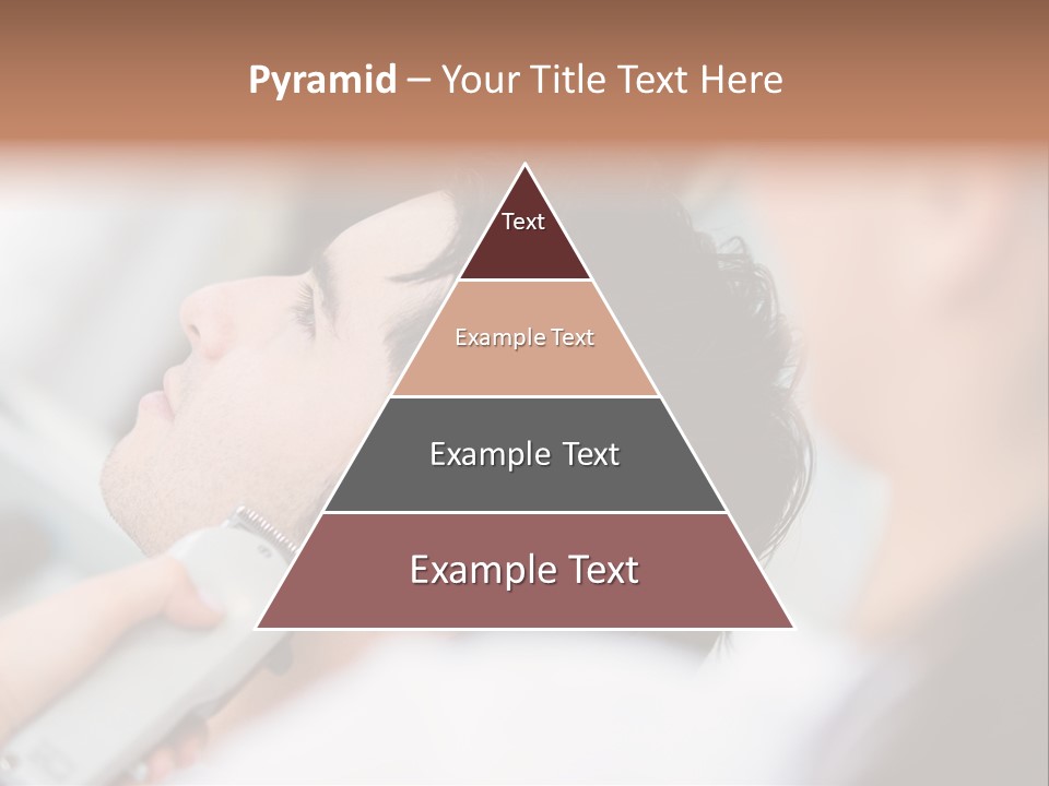 Cut Haircut Enjoying PowerPoint Template