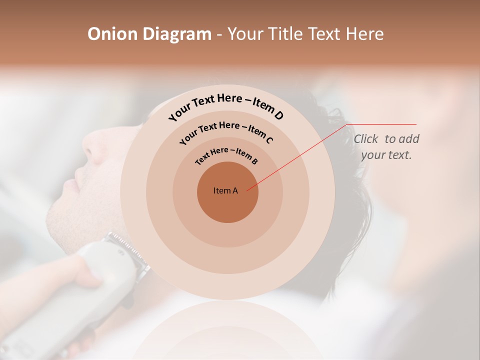 Cut Haircut Enjoying PowerPoint Template