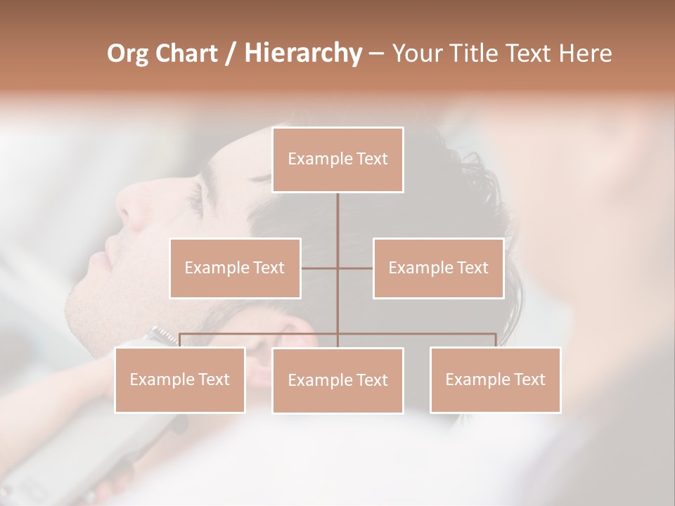 Cut Haircut Enjoying PowerPoint Template