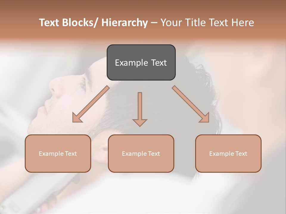 Cut Haircut Enjoying PowerPoint Template