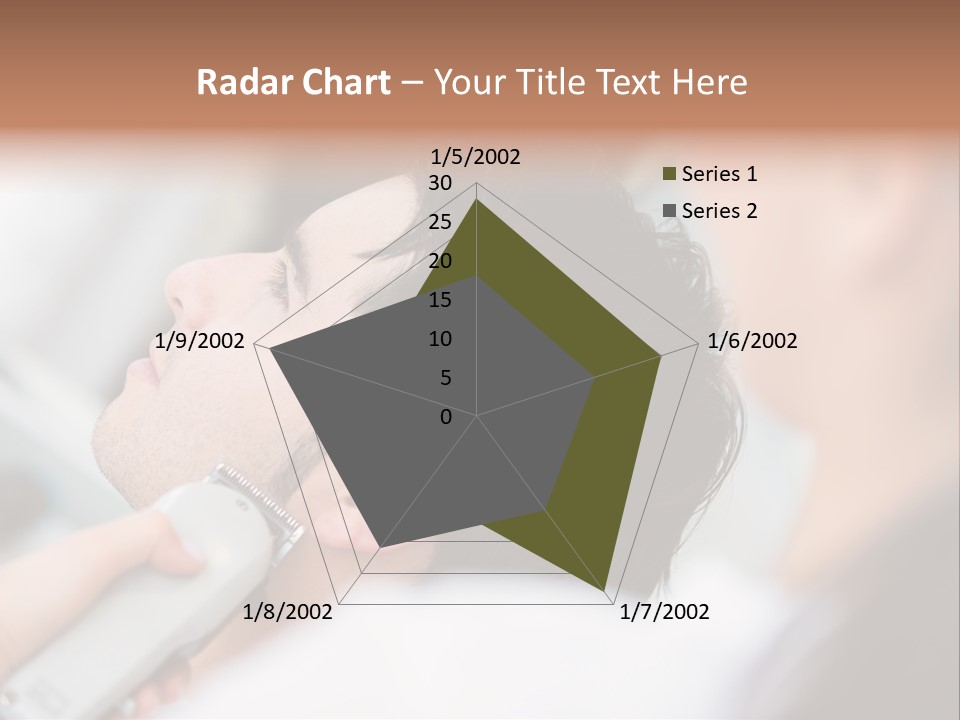 Cut Haircut Enjoying PowerPoint Template