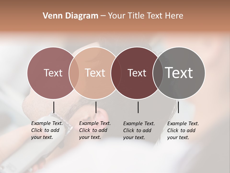 Cut Haircut Enjoying PowerPoint Template