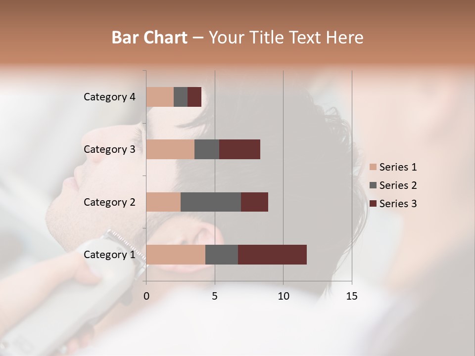 Cut Haircut Enjoying PowerPoint Template