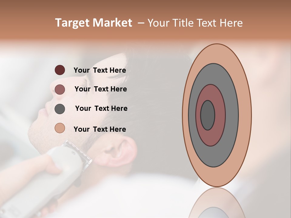 Cut Haircut Enjoying PowerPoint Template