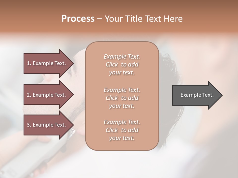 Cut Haircut Enjoying PowerPoint Template