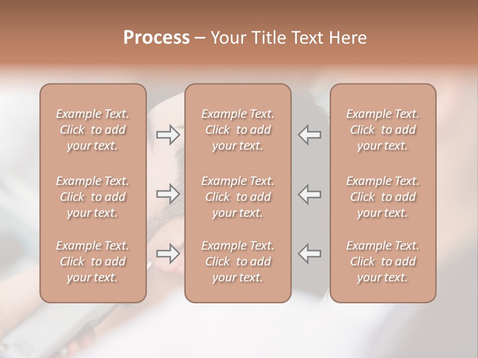 Cut Haircut Enjoying PowerPoint Template