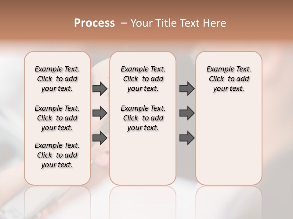 Cut Haircut Enjoying PowerPoint Template