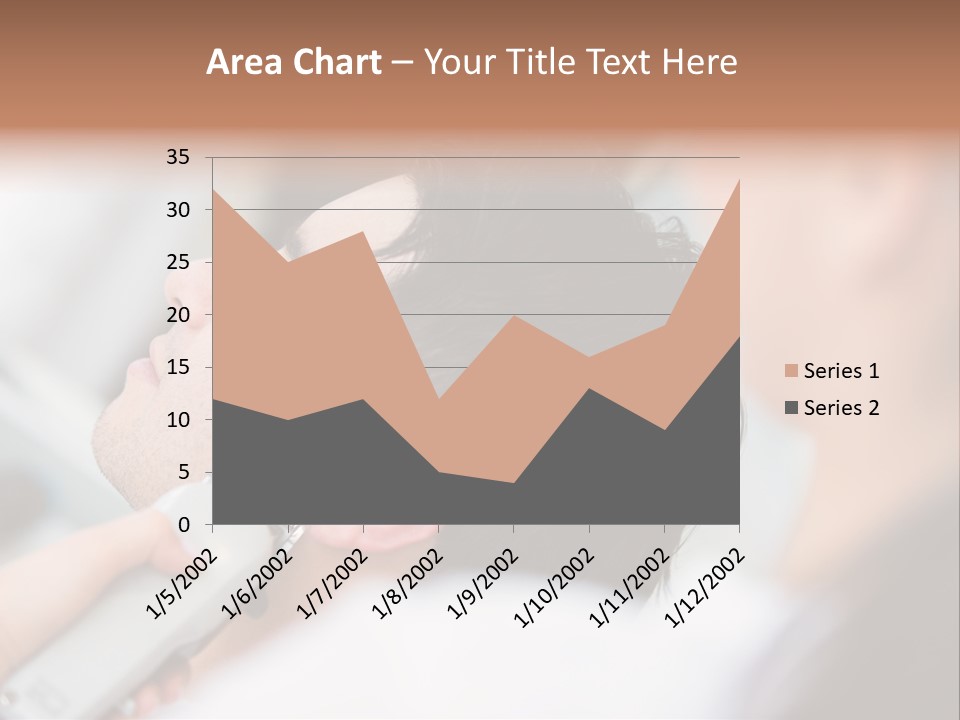 Cut Haircut Enjoying PowerPoint Template