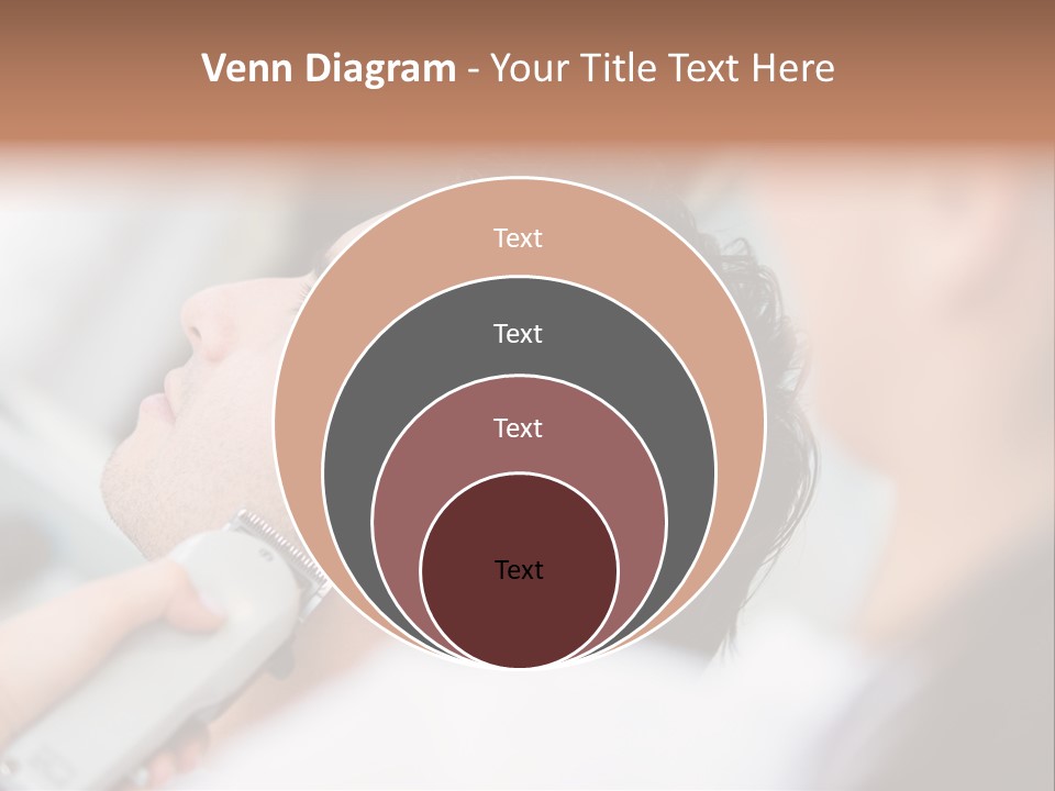 Cut Haircut Enjoying PowerPoint Template
