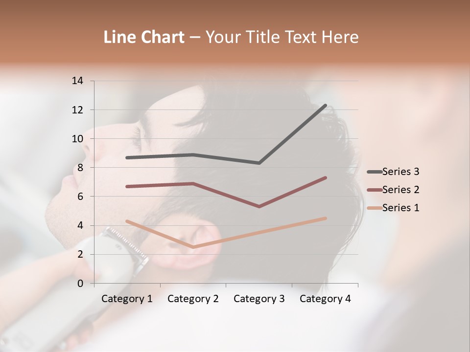 Cut Haircut Enjoying PowerPoint Template
