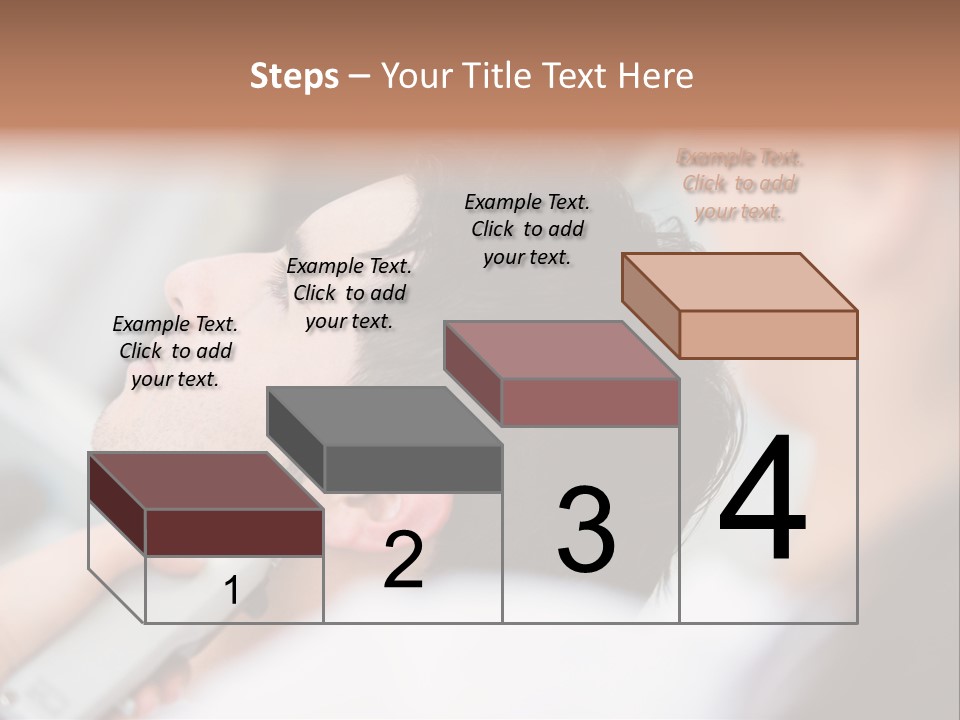 Cut Haircut Enjoying PowerPoint Template
