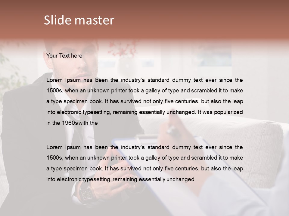 Doctor Emotion Alcoholism PowerPoint Template