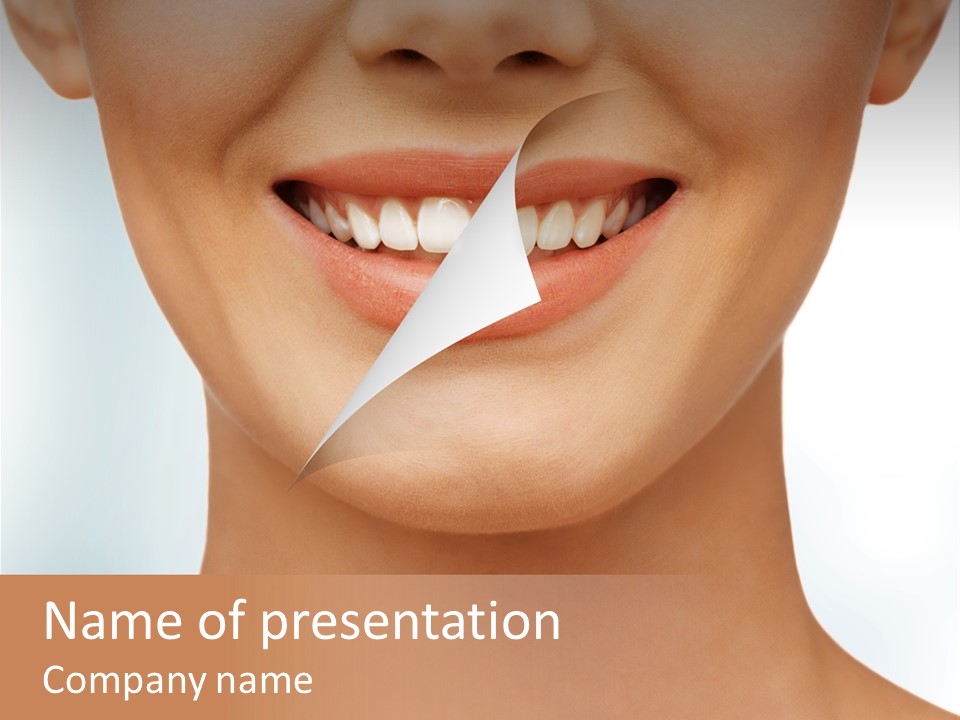 Young Beauty Female PowerPoint Template