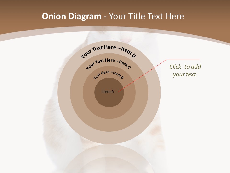 Fur Isolated Cat PowerPoint Template