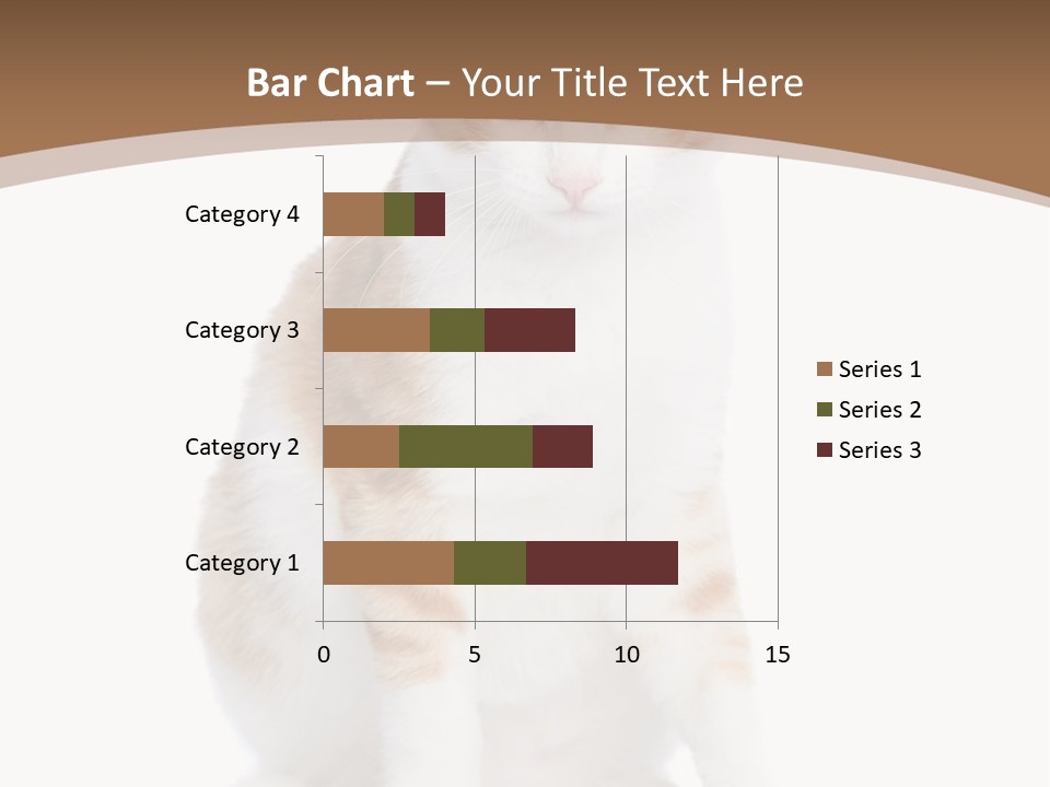 Fur Isolated Cat PowerPoint Template