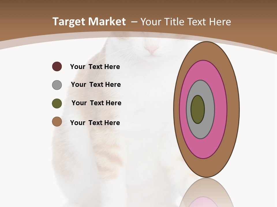 Fur Isolated Cat PowerPoint Template