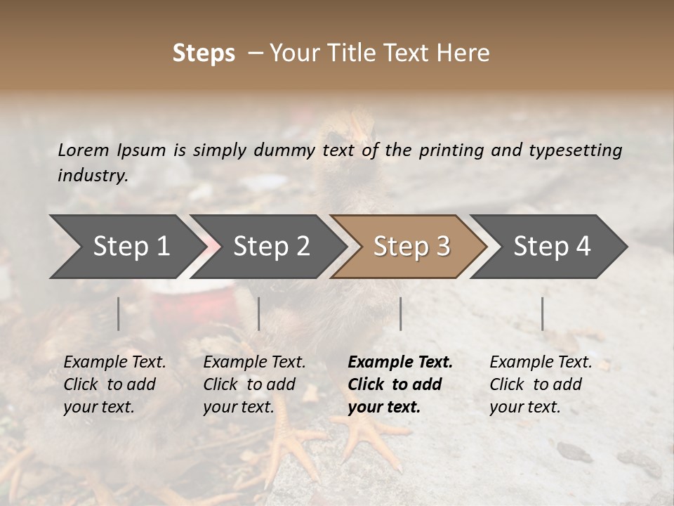 Clutter Chicken Asian PowerPoint Template