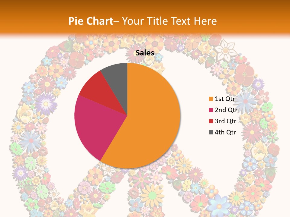 Circle Woodstock Peace And Love PowerPoint Template