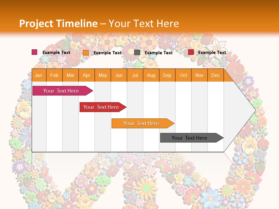 Circle Woodstock Peace And Love PowerPoint Template