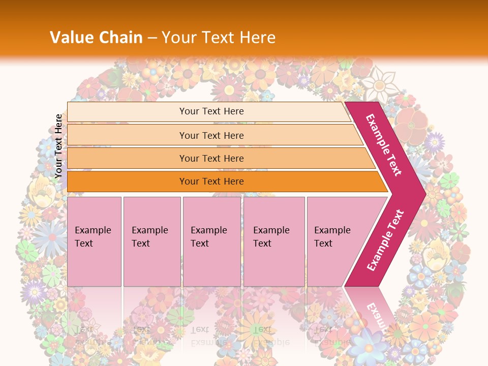 Circle Woodstock Peace And Love PowerPoint Template