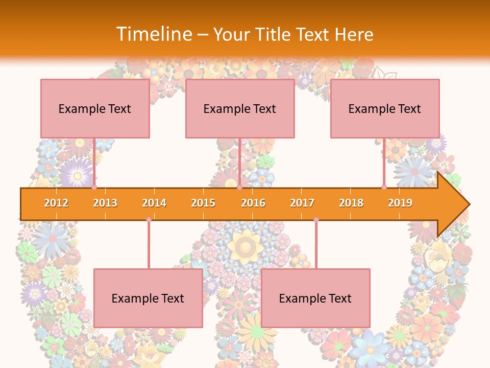 Circle Woodstock Peace And Love PowerPoint Template