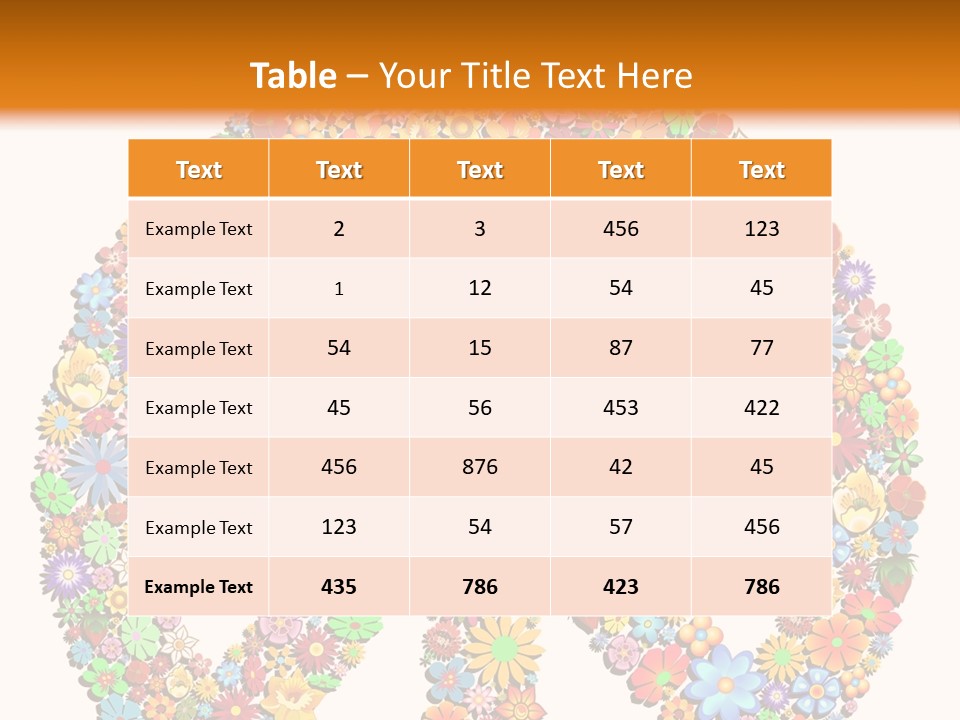 Circle Woodstock Peace And Love PowerPoint Template