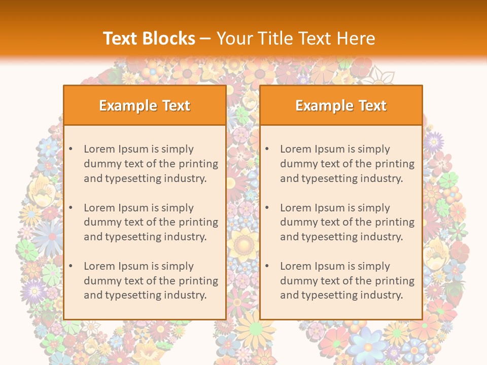 Circle Woodstock Peace And Love PowerPoint Template
