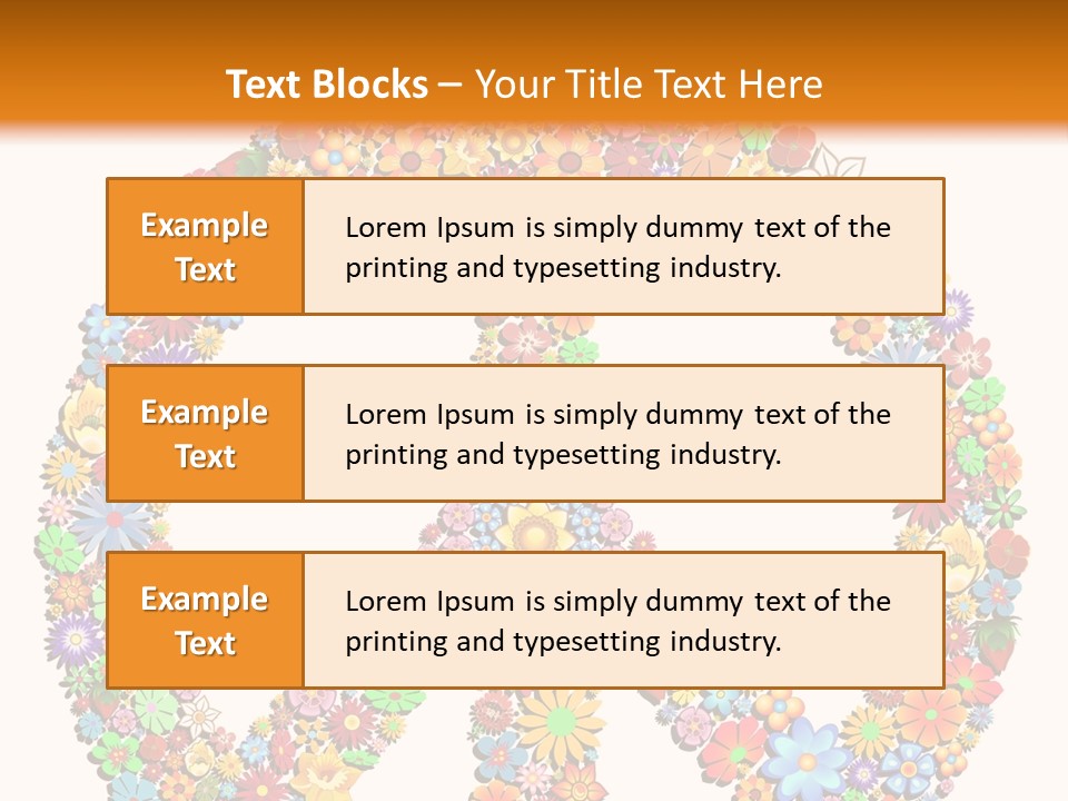 Circle Woodstock Peace And Love PowerPoint Template