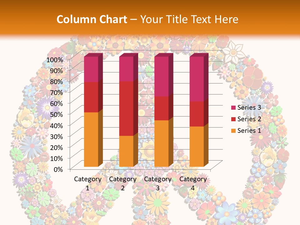 Circle Woodstock Peace And Love PowerPoint Template