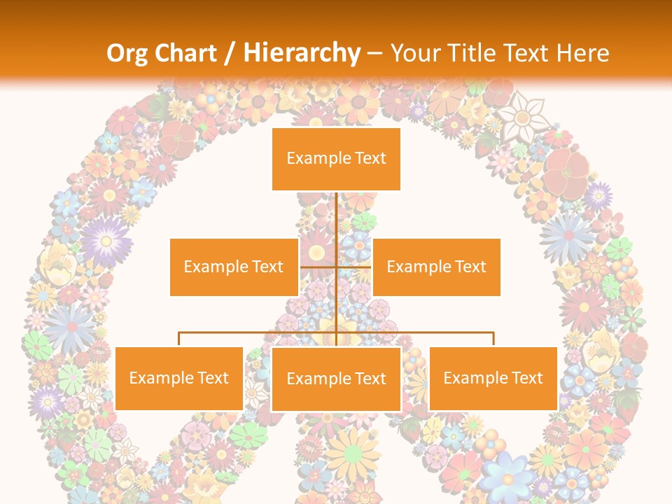 Circle Woodstock Peace And Love PowerPoint Template