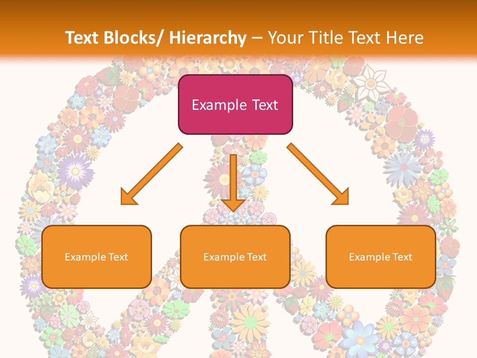 Circle Woodstock Peace And Love PowerPoint Template