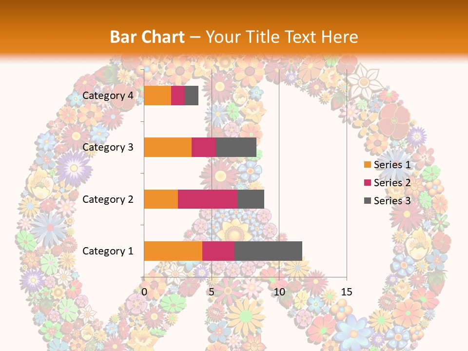 Circle Woodstock Peace And Love PowerPoint Template