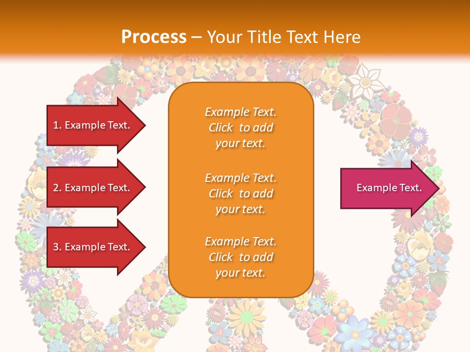 Circle Woodstock Peace And Love PowerPoint Template