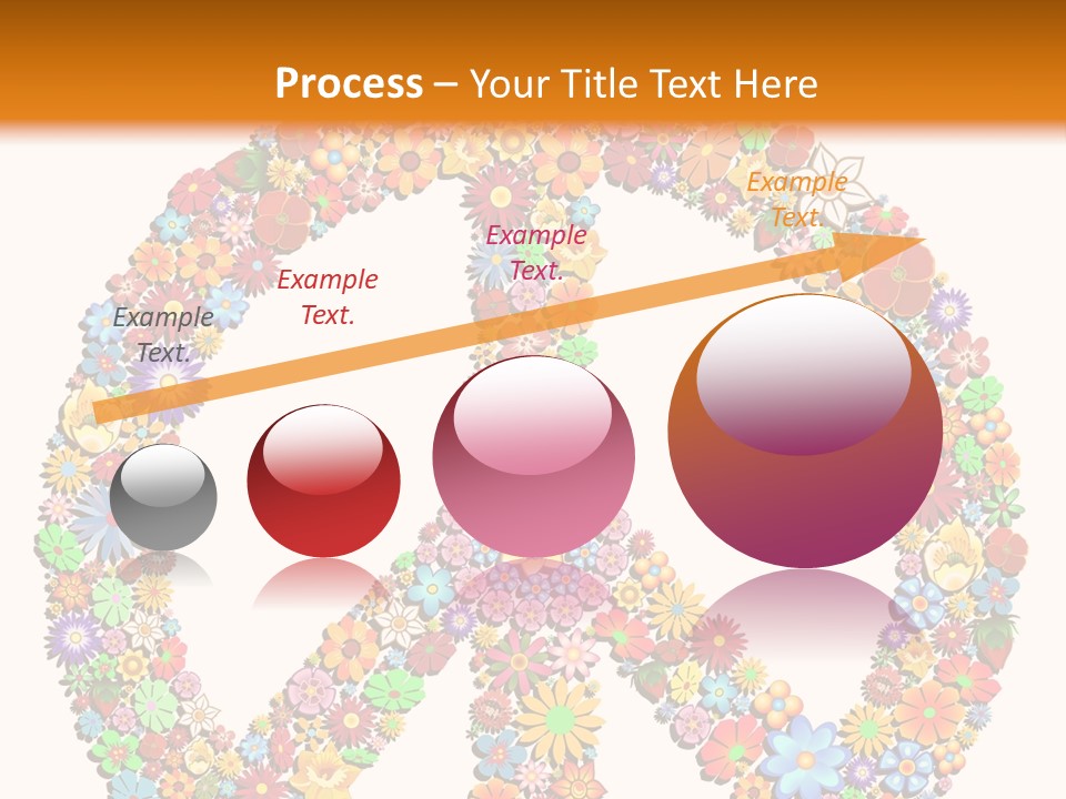 Circle Woodstock Peace And Love PowerPoint Template