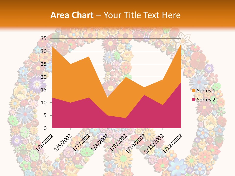 Circle Woodstock Peace And Love PowerPoint Template