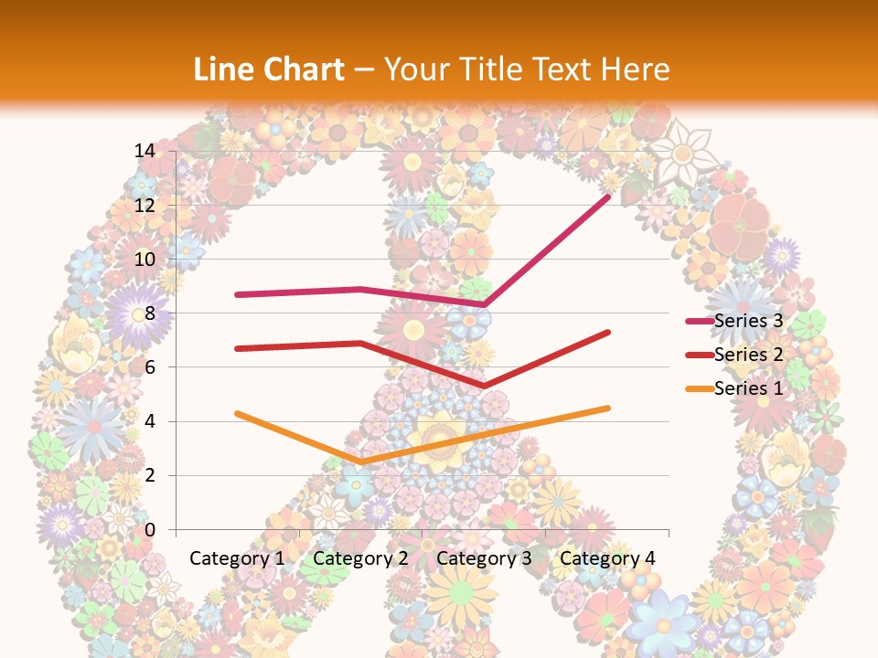 Circle Woodstock Peace And Love PowerPoint Template