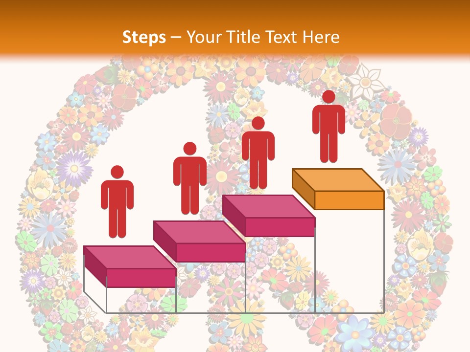 Circle Woodstock Peace And Love PowerPoint Template