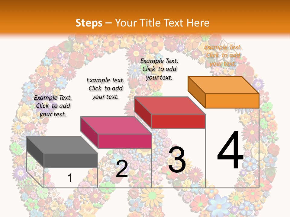 Circle Woodstock Peace And Love PowerPoint Template