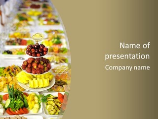 Table Wedding Dinner PowerPoint Template