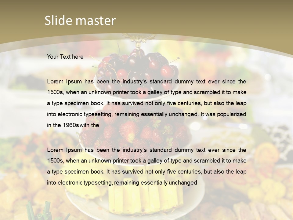 Table Wedding Dinner PowerPoint Template