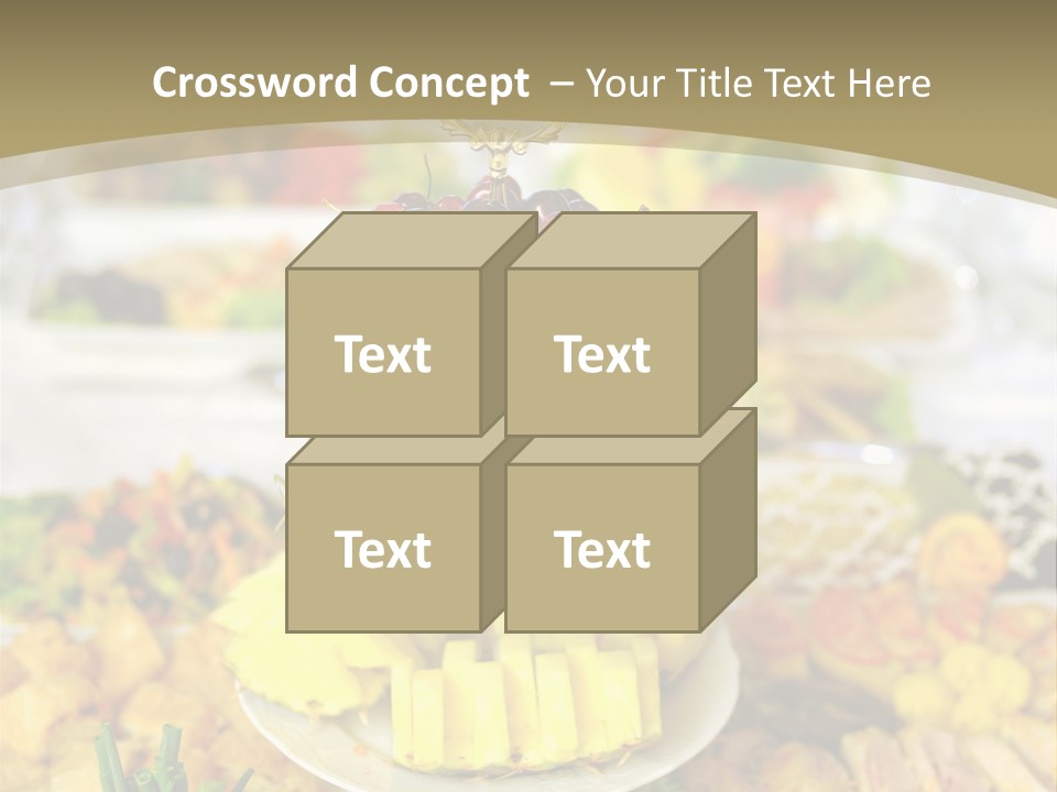 Table Wedding Dinner PowerPoint Template