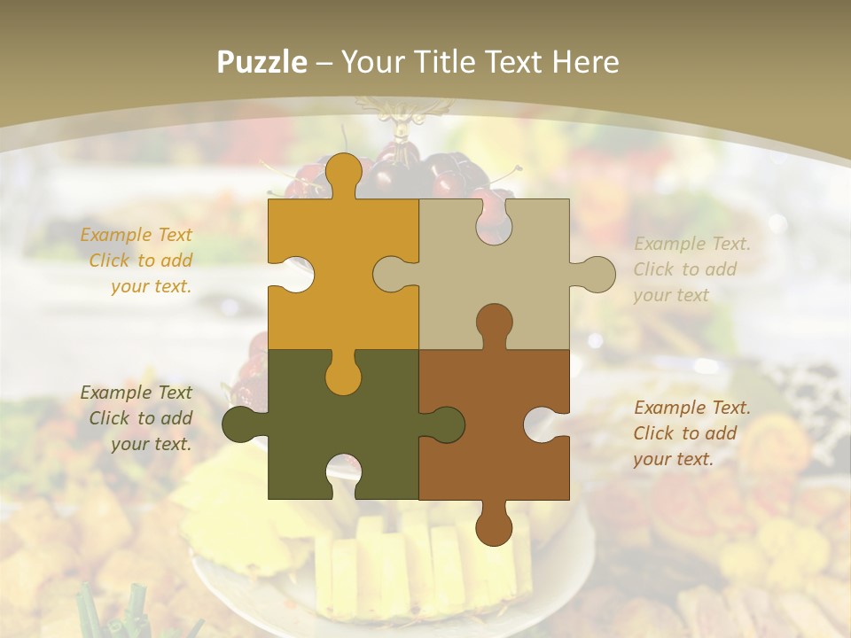 Table Wedding Dinner PowerPoint Template