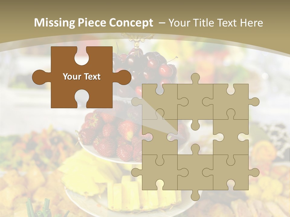 Table Wedding Dinner PowerPoint Template