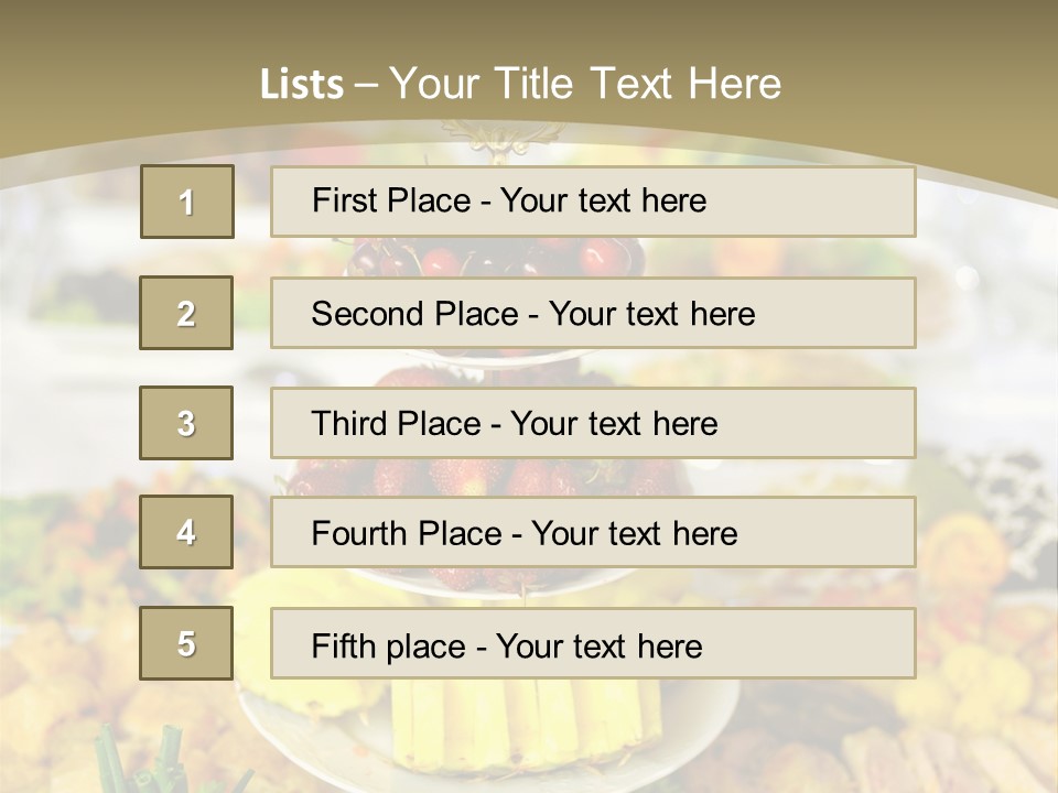 Table Wedding Dinner PowerPoint Template